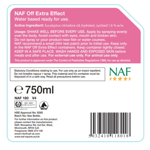 NAF OFF putukatõrjevahend Extra Effect