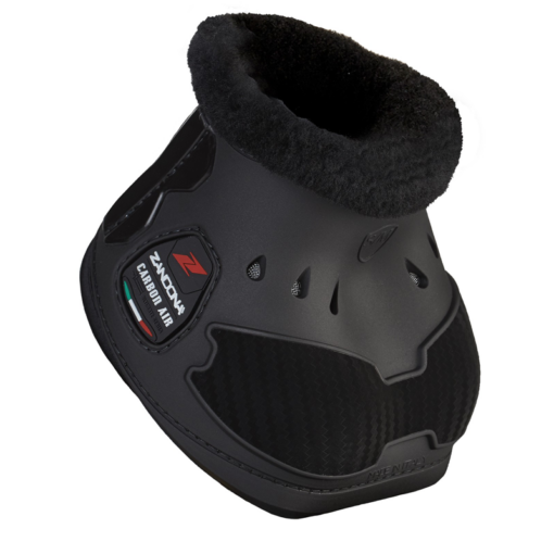 Zandona päkakaitsmed Carbon Air Velcro Heel - Must / must