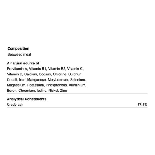 NAF vitamiinid ja mineraalid Seaweed - Koostis