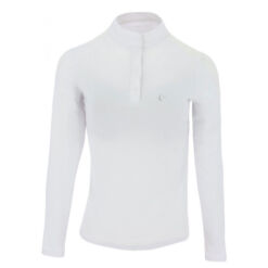 Equitheme pikkade varrukatega võistluspluus Pekin valge