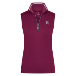 Imperial Riding varrukateta polosärk Tessy - Veinipunane