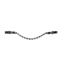 Finesse otsmikurihm Big Swarovski - Must / hall