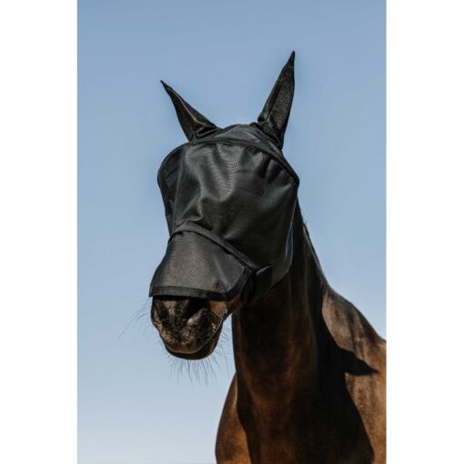 Equithéme UV kaitsega putukamask Protec - silmad, kõrvad, nina - Must