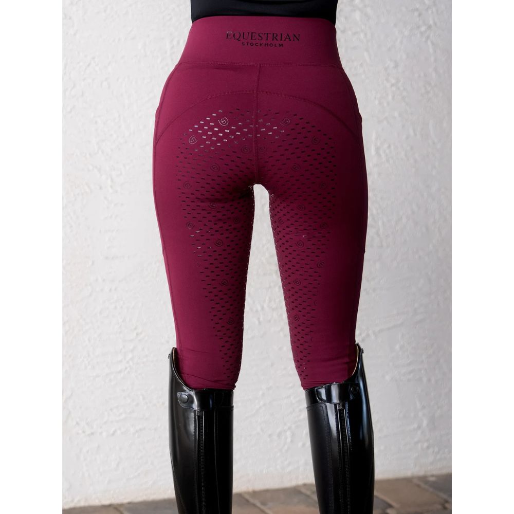 Equestrian Stockholm täisgrippidega ratsaretuusid Movement Merlot - Veinipunane