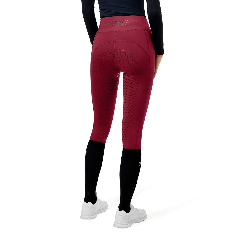 Equestrian Stockholm täisgrippidega ratsaretuusid Movement Merlot - Veinipunane