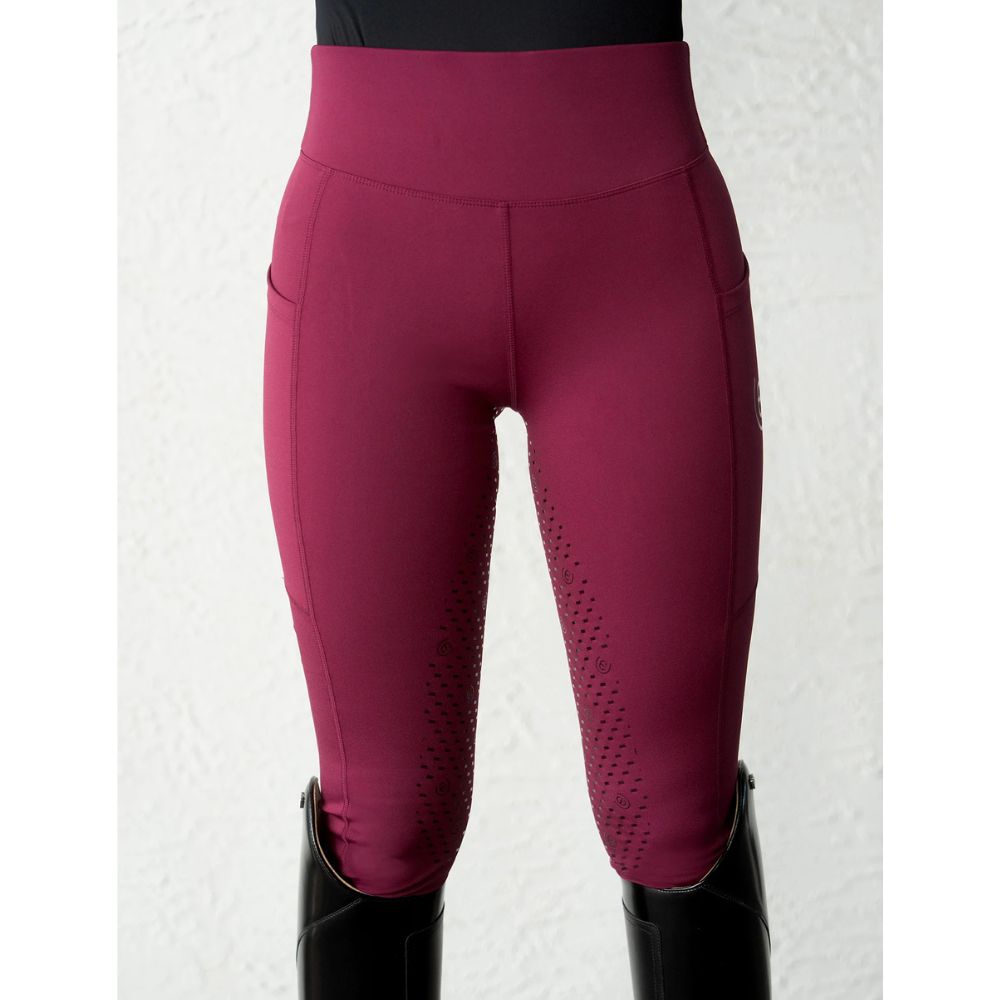 Equestrian Stockholm täisgrippidega ratsaretuusid Movement Merlot - Veinipunane