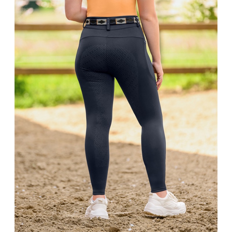 ELT kõrge värvli ja täisgrippidega ratsapüksid Romy Glam tumesinine