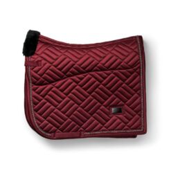 Equestrian Stockholm koolisõiduvaltrap Vegan Fur Crystal Bordeaux - Veinipunane
