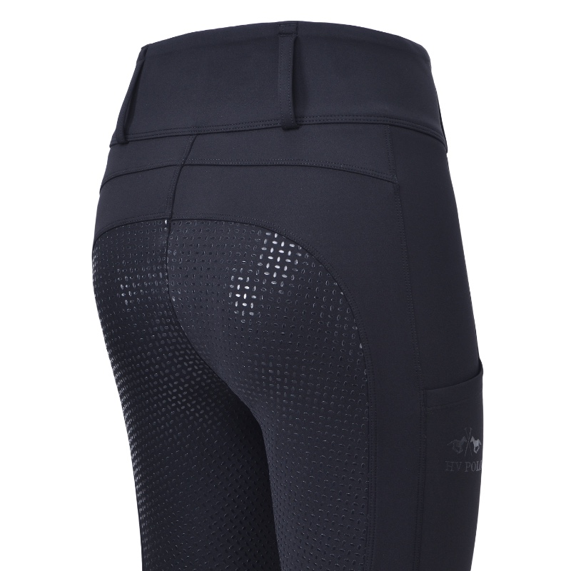 HV Polo kõrge värvli ja täisgrippidega ratsaretuusid Manou - Must