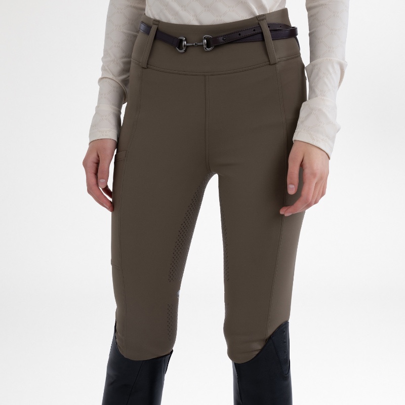 HV Polo kõrge värvli ja täisgrippidega ratsaretuusid Manou - Pruun