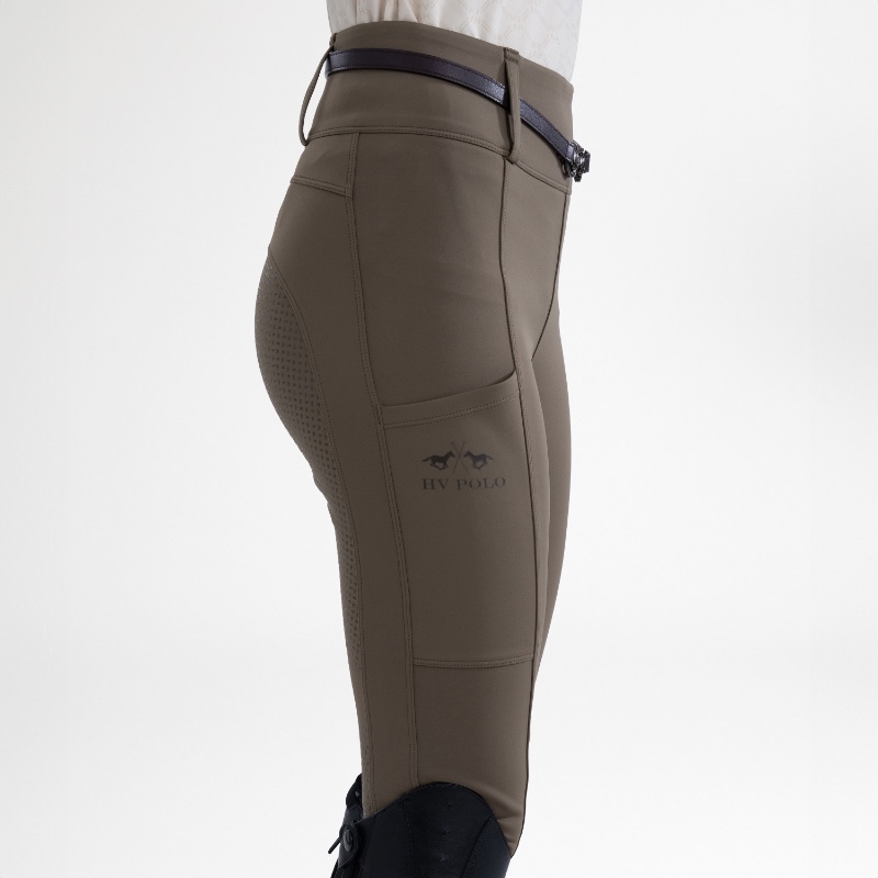 HV Polo kõrge värvli ja täisgrippidega ratsaretuusid Manou - Pruun