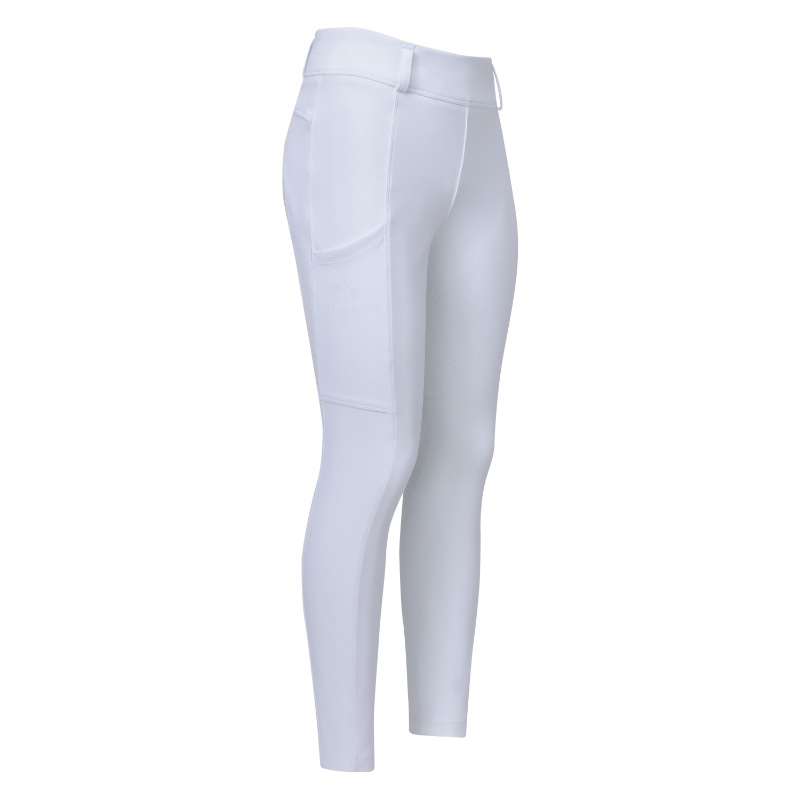 HV Polo laste kõrge värvli ja täisgrippidega ratsaretuusid Manou - Valge