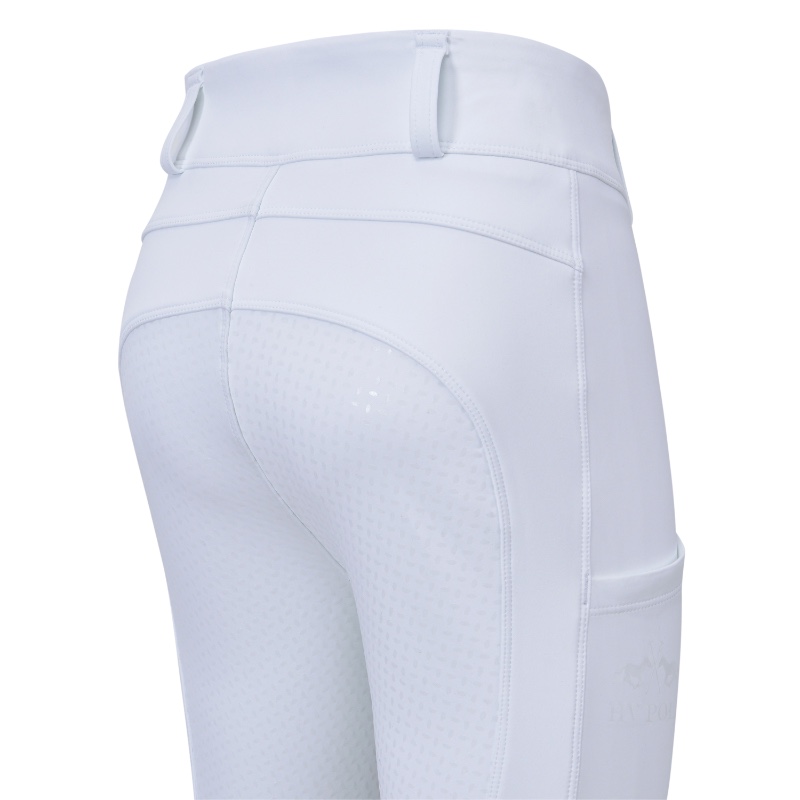 HV Polo laste kõrge värvli ja täisgrippidega ratsaretuusid Manou - Valge