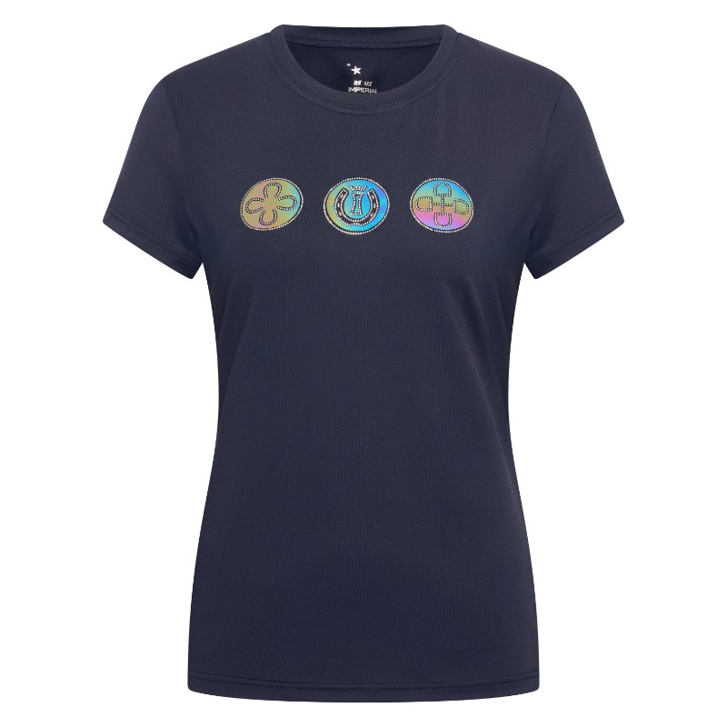 Imperial Riding T-särk Holographics - Tumesinine