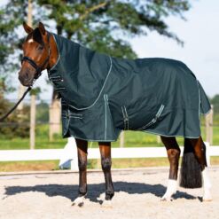 Imperial Riding eemaldatava kaelaosaga vihmatekk Basic 600D 0g - Tumeroheline