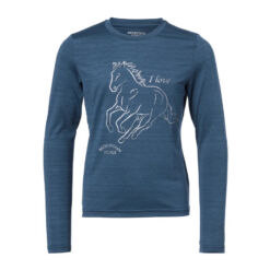 Mountain Horse laste pikkade varrukatega trennipluus Lovely - Tumesinine