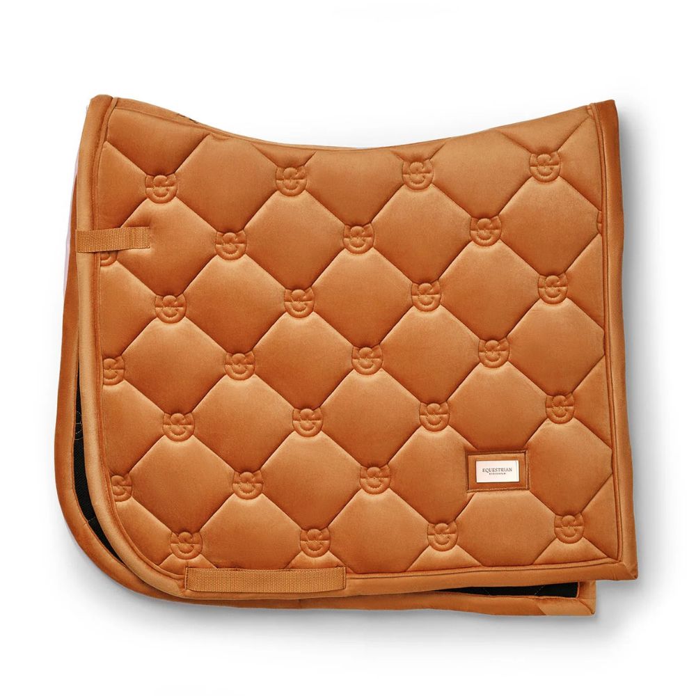 Equestrian Stockholm koolisõiduvaltrap Velvet Chestnut oranz 2