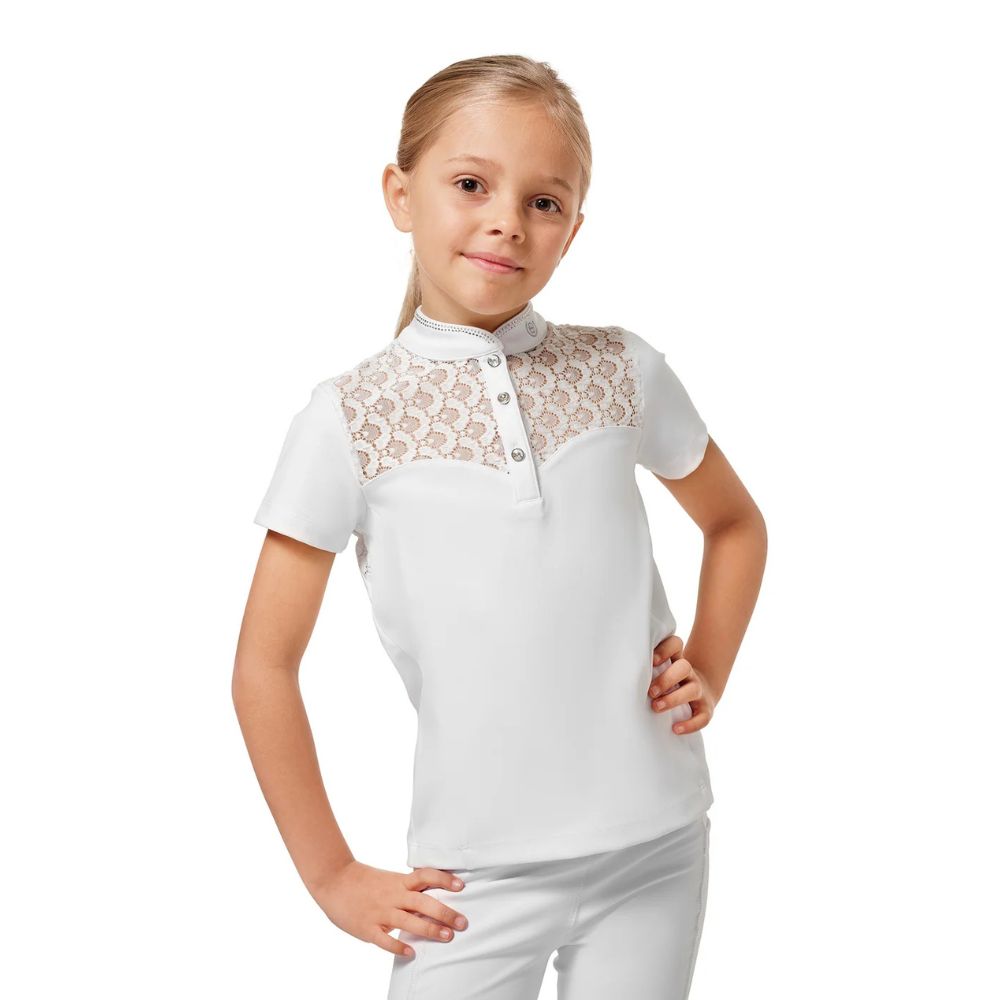 Equestrian Stockholm laste võistluspluus Crystal Champion White Perfection - Valge