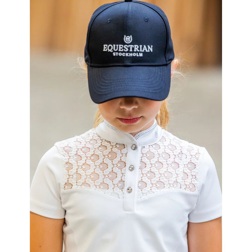 Equestrian Stockholm laste võistluspluus Crystal Champion White Perfection - Valge