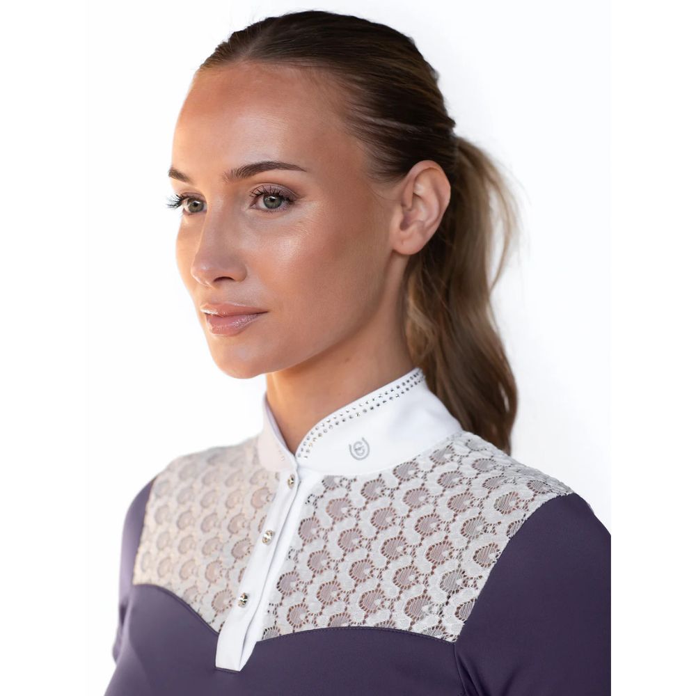 Equestrian Stockholm võistluspluus Crystal Champion Dark Violet - Lilla