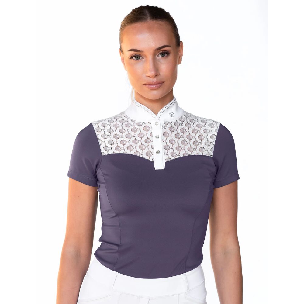 Equestrian Stockholm võistluspluus Crystal Champion Dark Violet - Lilla