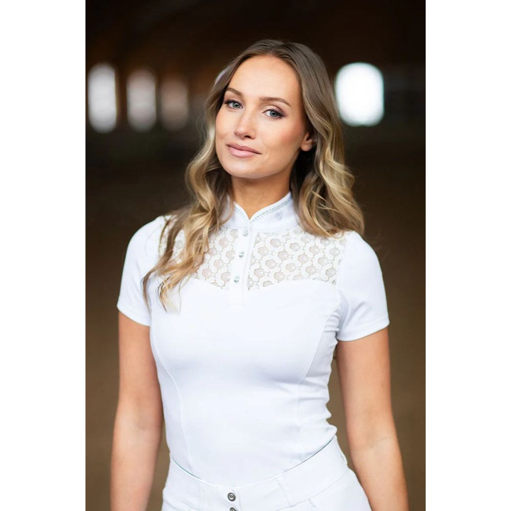 Equestrian Stockholm võistluspluus Crystal Champion White Perfection - Valge