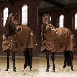 Imperial Riding eemaldatava kaelaosaga vihmatekk Super-Proof 1200D 0g - Pruun