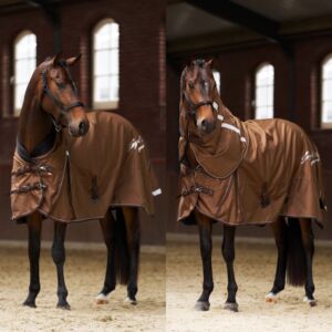 Imperial Riding eemaldatava kaelaosaga vihmatekk Super-Proof 1200D 0g - Pruun