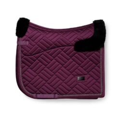Equestrian Stockholm koolisõiduvaltrap Vegan Fur Crystal Mauve Wine - Tumelilla