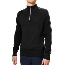 Equestrian Stockholm meeste kampsun Zip Top Black - Must