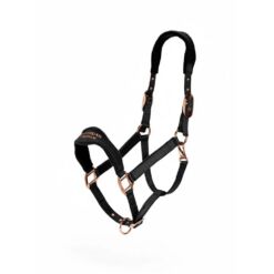 Equestrian Stockholm päitsed Anatomic Fleece Black Blush - Must / rose gold