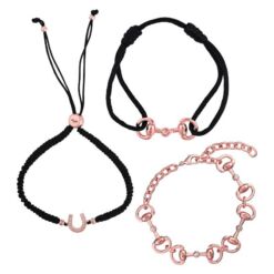 HV Polo käevõrude komplekt Heritage must rose gold