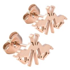 HV Polo kõrvarõngad Lotta Logo - Rose Gold