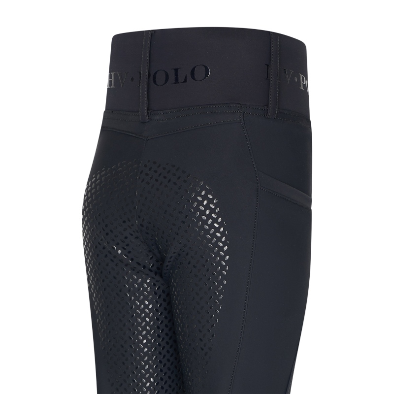 HV Polo laste kõrge värvli ja täisgrippidega ratsaretuusid Favourite - Must