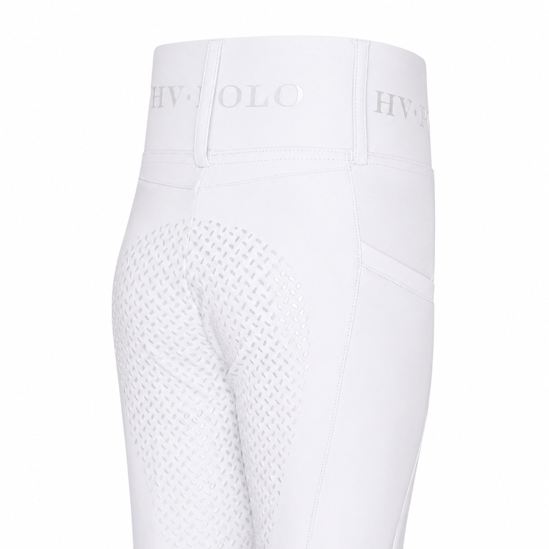 HV Polo laste kõrge värvli ja täisgrippidega ratsaretuusid Favourite - Valge